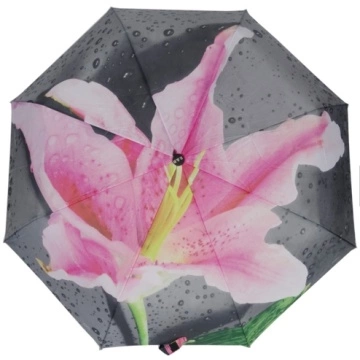 旅行伞自动花艺设计3折叠伞