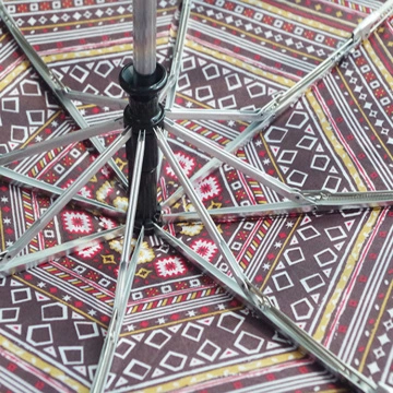 Ethnic style fully automatic 21 inch women umbrella