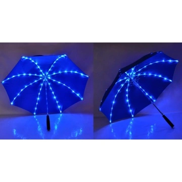 Kids umbrella with LED light on ribs