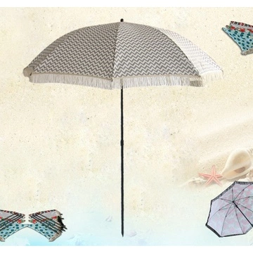 180cm dia wind resistent beach umbrella with tassels