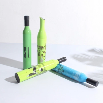 独特创意广告折叠啤酒瓶雨伞